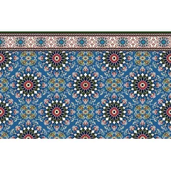 فرش سجاده ای طرح  293   آبی - بازارفرش - فرش سجاده ای