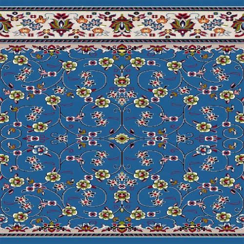 فرش سجاده ای طرح 301  آبی