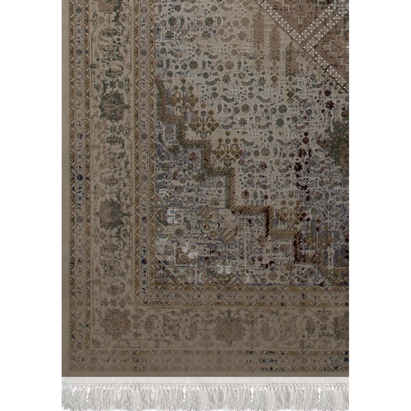 فرش ماشینی 1200 شانه تراکم 3600 گل برجسته طرح 120042 فول رنگ