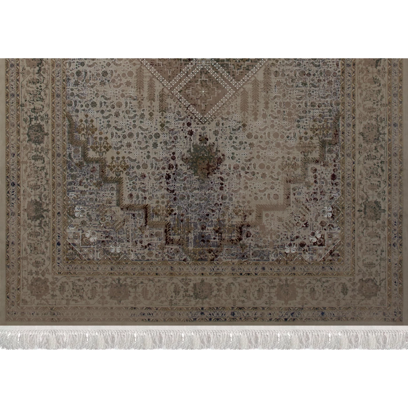 فرش ماشینی 1200 شانه تراکم 3600 گل برجسته طرح 120042 فول رنگ