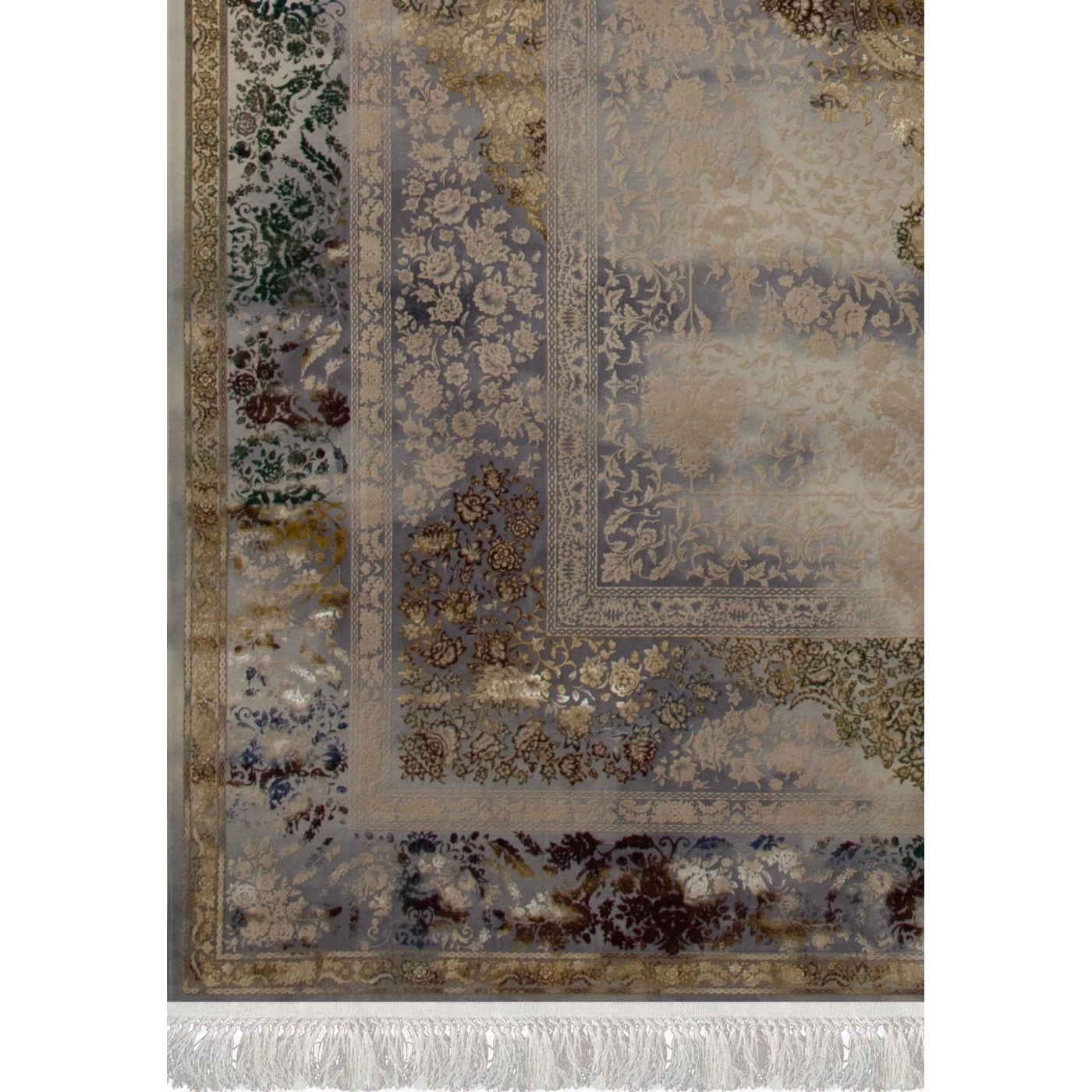 فرش ماشینی 1200 شانه تراکم 3600 گل برجسته طرح 120044 فول تمام رنگ