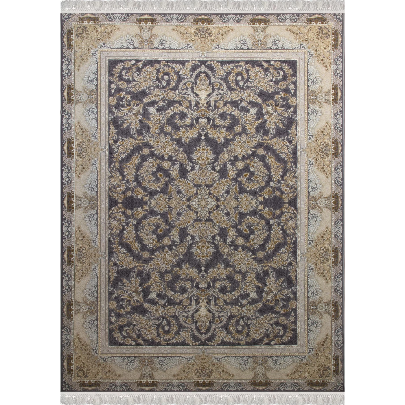 فرش ماشینی 1200 شانه تراکم 3600 گل برجسته طرح ادنا دلفینی