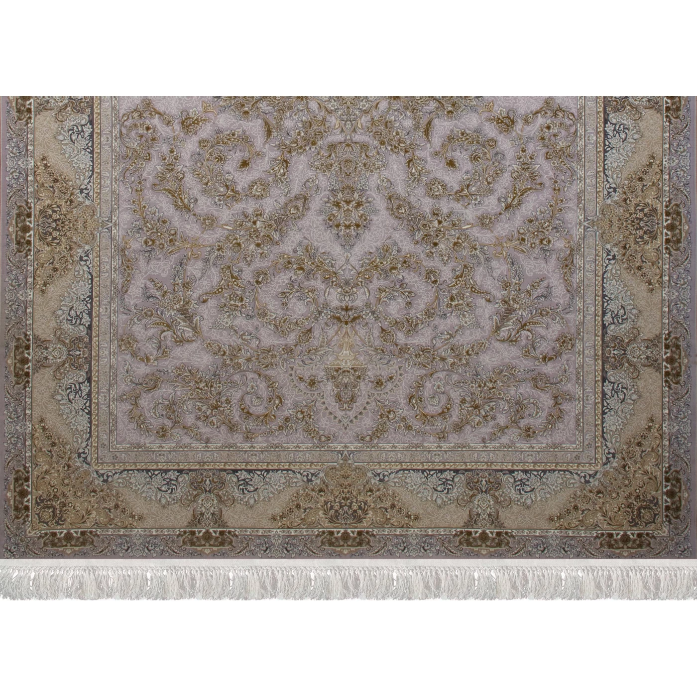 فرش ماشینی ۱۲۰۰ شانه تراکم ۳۶۰۰ گل برجسته طرح آدنا یاسی