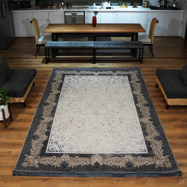 1200-Row, 3600-Density Machine-Made Rug – Afra Delfini Design