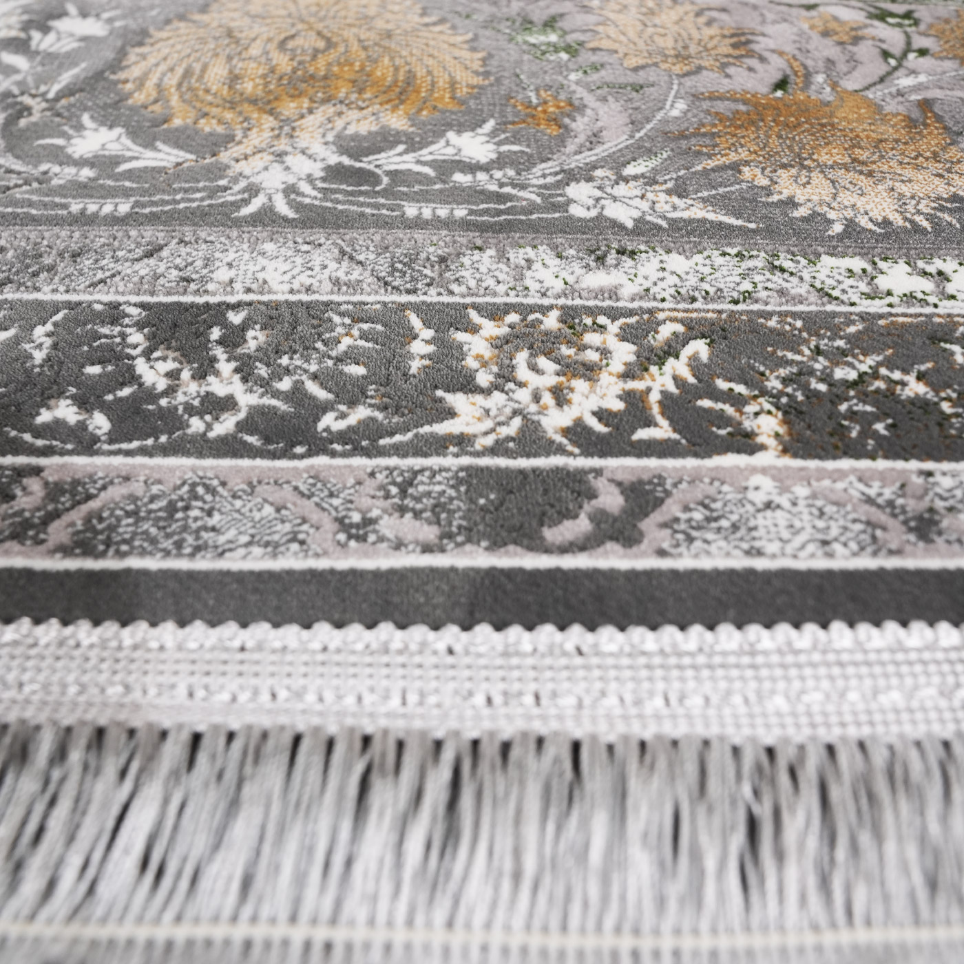 فرش ماشینی 1200 شانه تراکم 3600 گل برجسته طرح افشان شاهکار فیلی