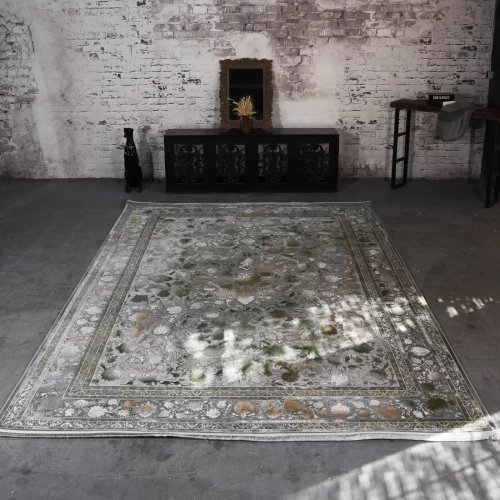 فرش ماشینی 1200 شانه تراکم 3600 گل برجسته طرح افشا...