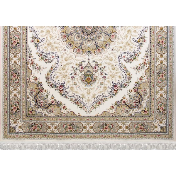 Machine Made Rug 1200 Reeds Density 3600 High Relief Design Arian Cream