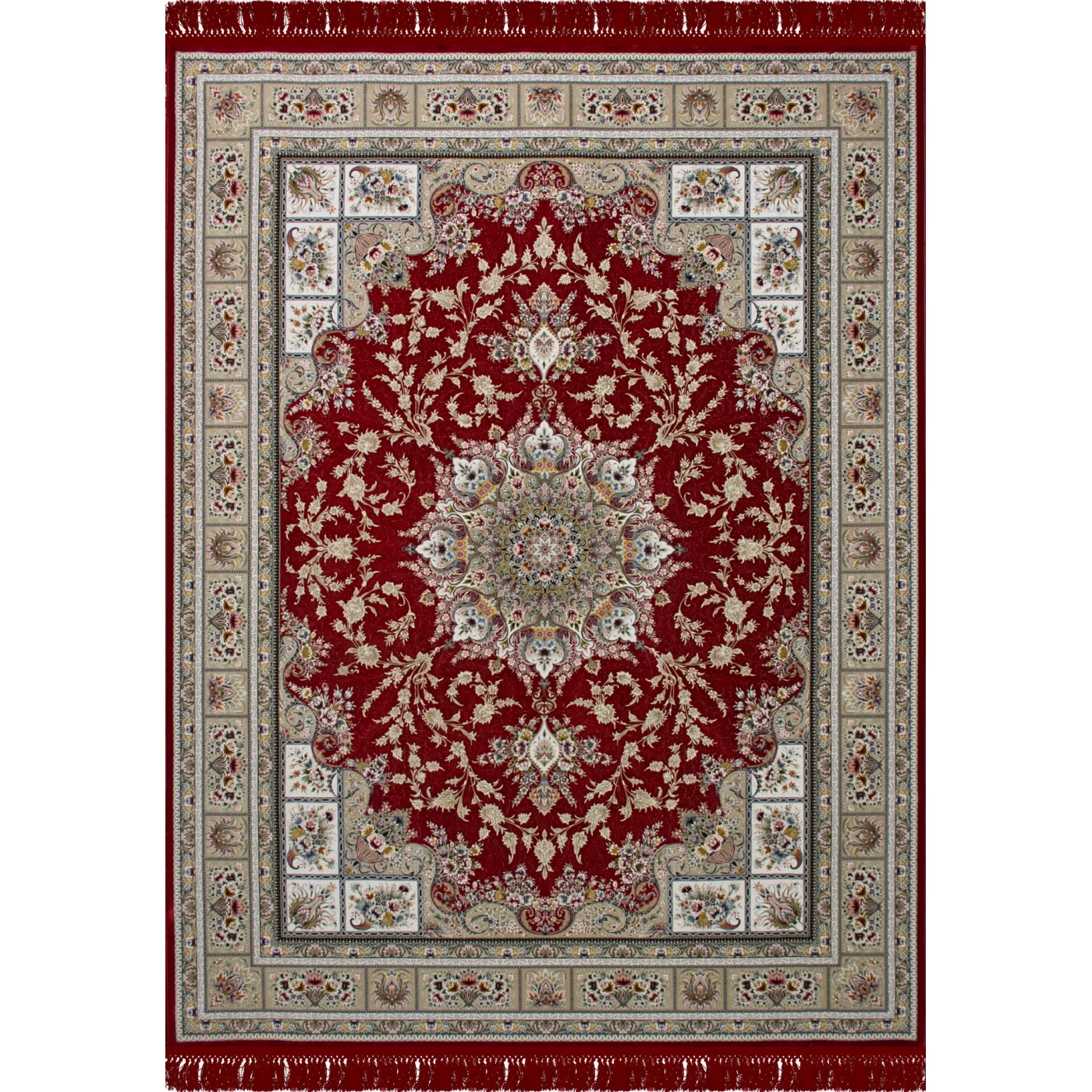 فرش ماشینی ۱۲۰۰ شانه تراکم ۳۶۰۰ گل برجسته طرح آسمان لاکی