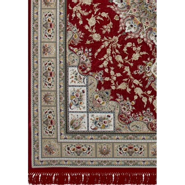 فرش ماشینی ۱۲۰۰ شانه تراکم ۳۶۰۰ گل برجسته طرح آسمان لاکی