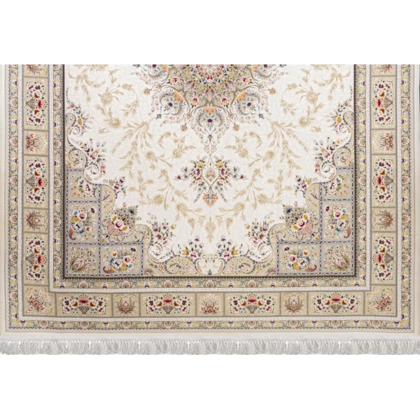 Machine Made Rug 1200 Reeds Density 3600 High Relief Design Asman Cream