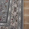 فرش ماشینی 1200 شانه تراکم 3600 گل برجسته طرح آوین نقره ای