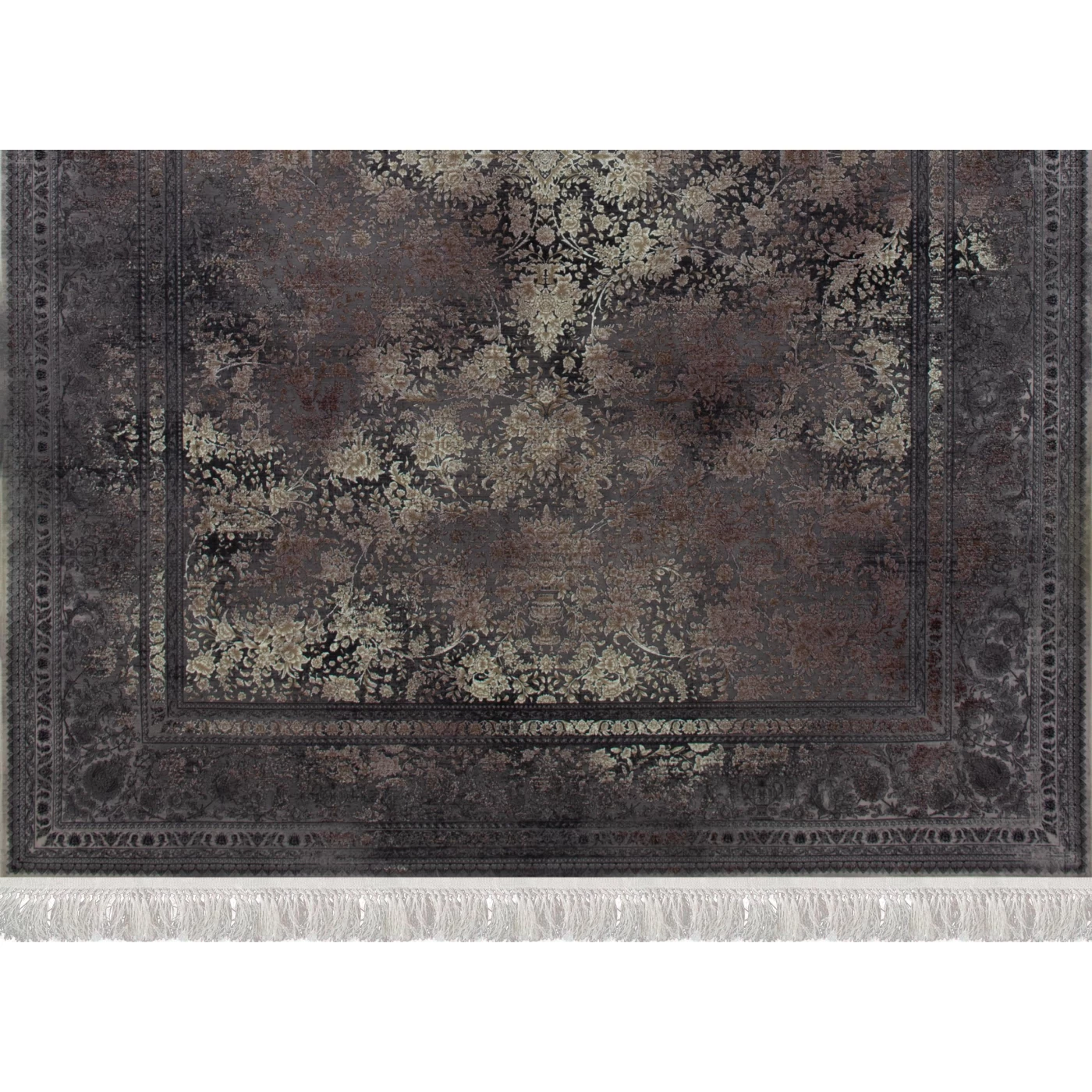 فرش ماشینی 1200 شانه تراکم 3600 گل برجسته طرح برلین صدفی روناسی