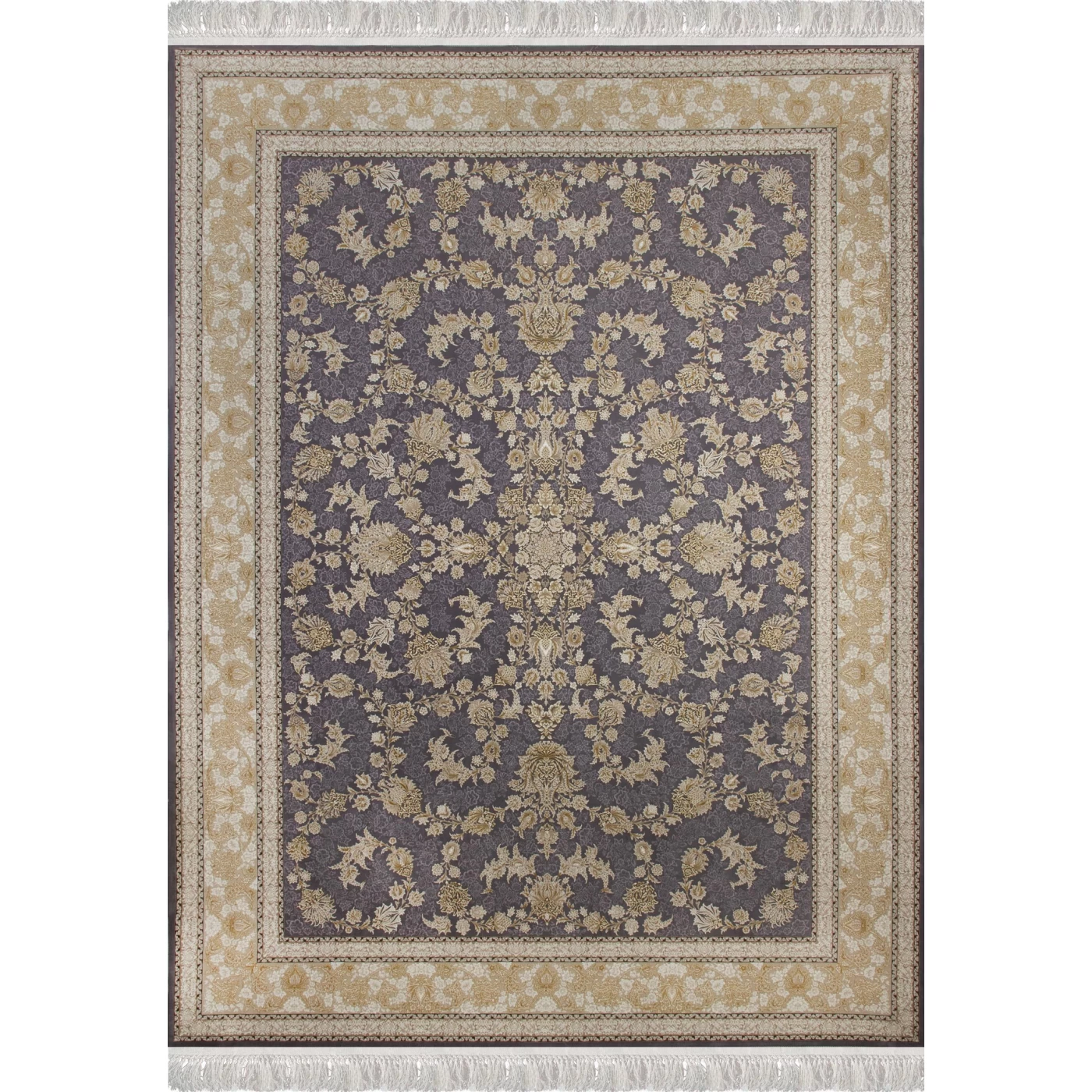 فرش ماشینی 1200 شانه تراکم 3600گل برجسته طرح دلکش دلفینی