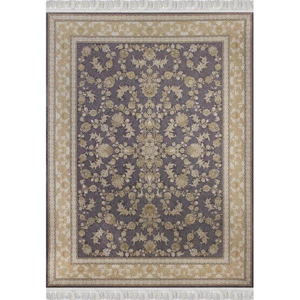 فرش ماشینی 1200 شانه تراکم 3600گل برجسته طرح دلکش دلفینی