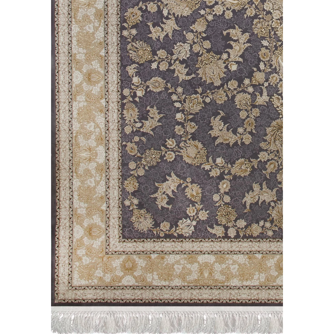 فرش ماشینی 1200 شانه تراکم 3600گل برجسته طرح دلکش دلفینی