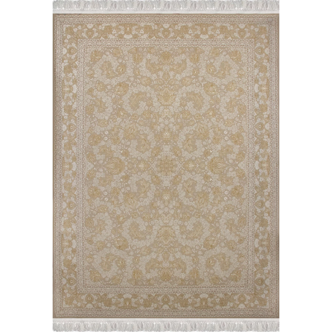  فرش ماشینی 1200 شانه تراکم 3600گل برجسته طرح دلکش صدفی