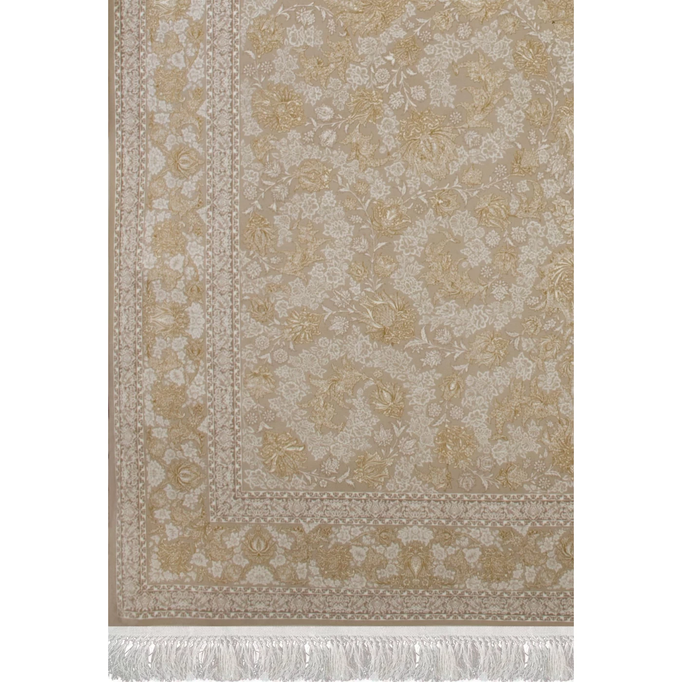  فرش ماشینی 1200 شانه تراکم 3600گل برجسته طرح دلکش صدفی