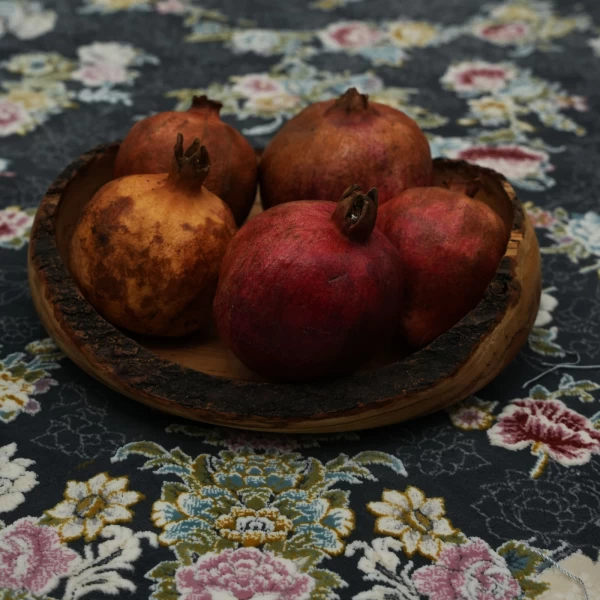 فرش ماشینی 1200 شانه تراکم 3600 گل برجسته طرح گلبهار دودی