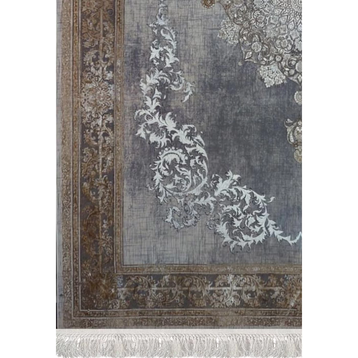 فرش ماشینی 1200 شانه تراکم 3600 گل برجسته طرح همدم صدفی