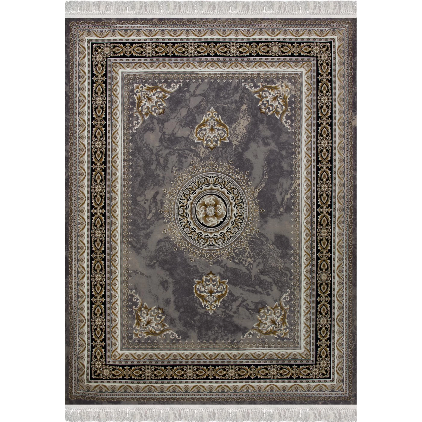 فرش ماشینی ۱۲۰۰ شانه تراکم ۳۶۰۰ گل برجسته طرح لیانا دلفینی