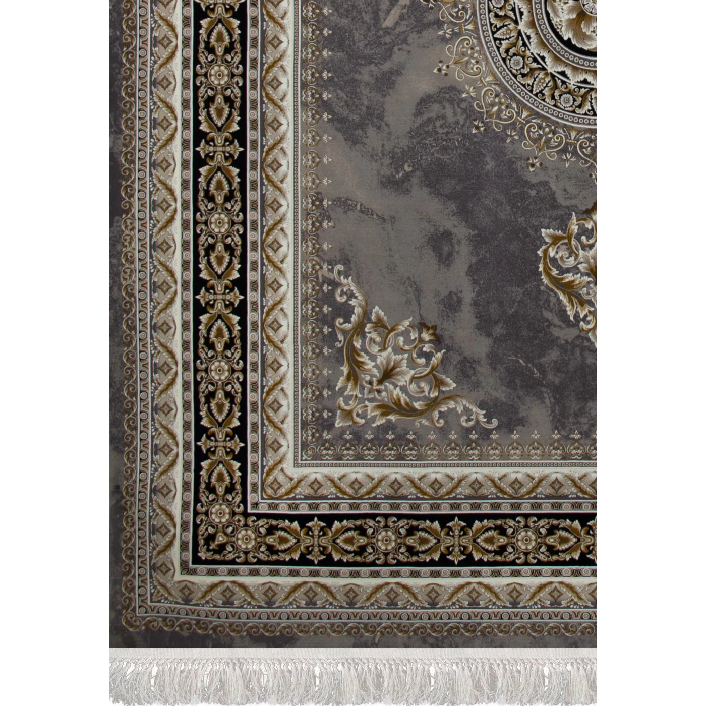 فرش ماشینی ۱۲۰۰ شانه تراکم ۳۶۰۰ گل برجسته طرح لیانا دلفینی