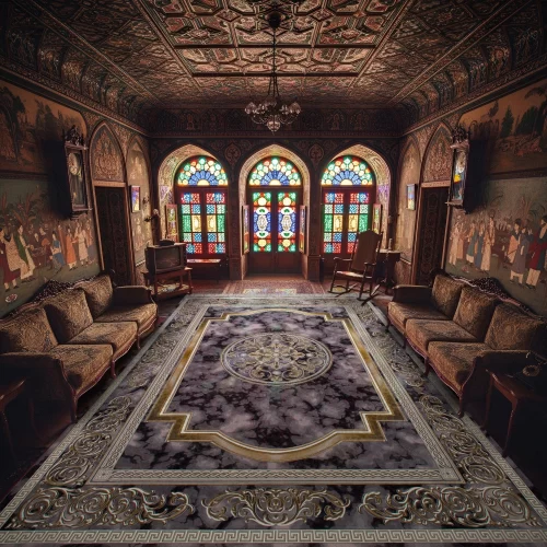 فرش ماشینی ۱۲۰۰ شانه تراکم ۳۶۰۰ گل برجسته طرح مدوسا دلفینی