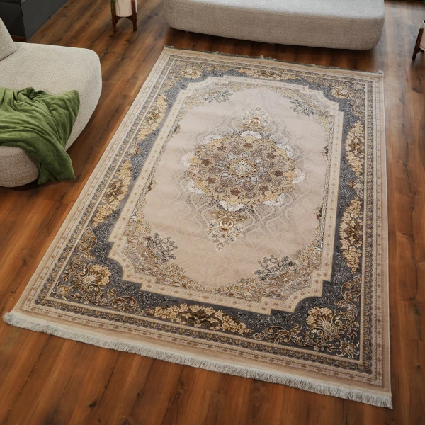 Machine-made Carpet 1200 Reeds, 3600 Density – Mojdeh Pearl Design