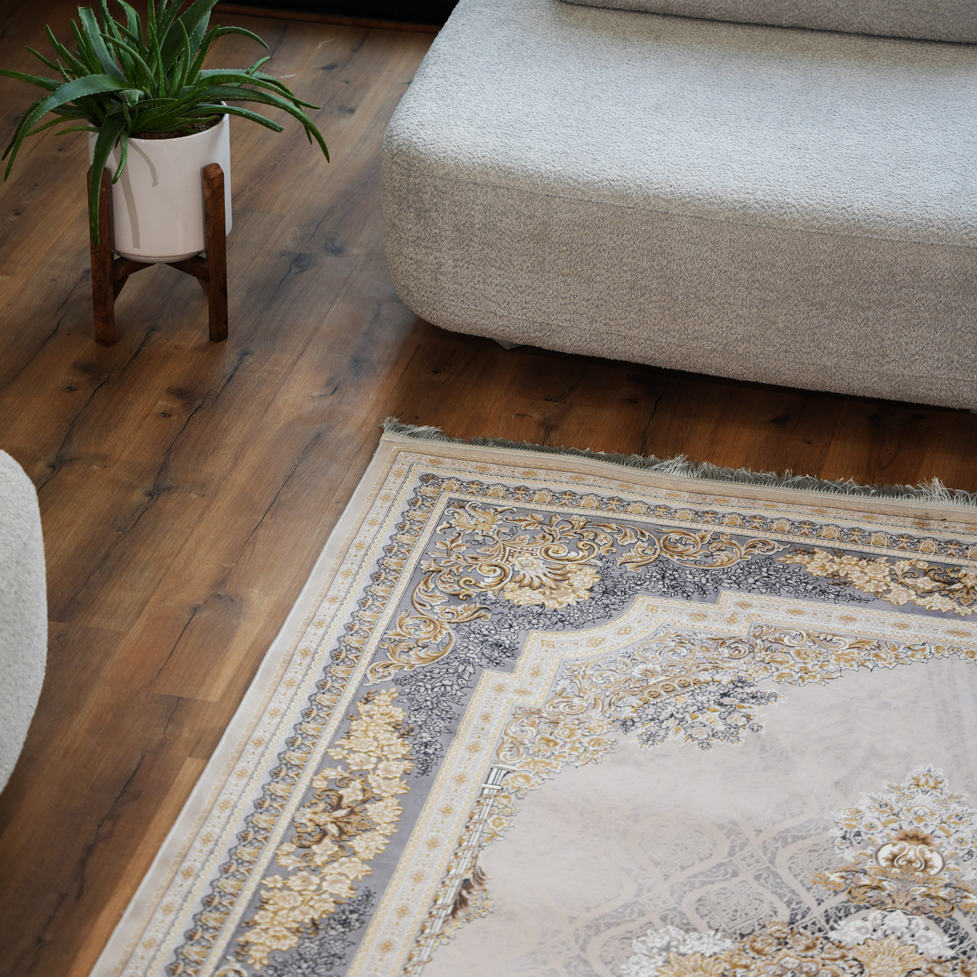 فرش ماشینی 1200 شانه تراکم 3600 طرح مژده صدفی