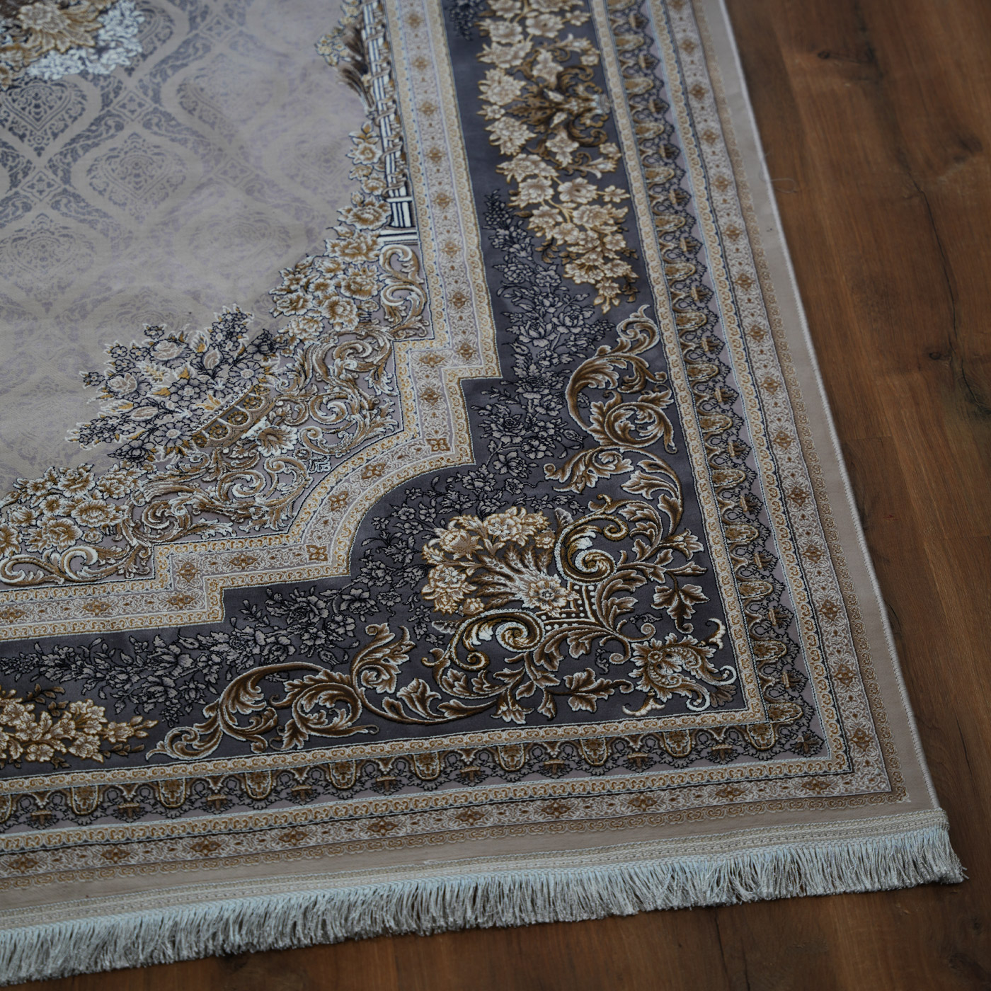 فرش ماشینی 1200 شانه تراکم 3600 طرح مژده صدفی