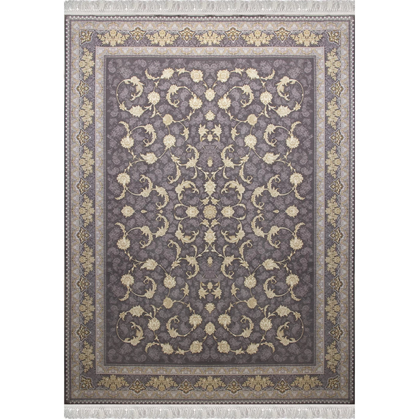 فرش ماشینی 1200 شانه تراکم 3600 گل برجسته طرح پریماه دلفینی