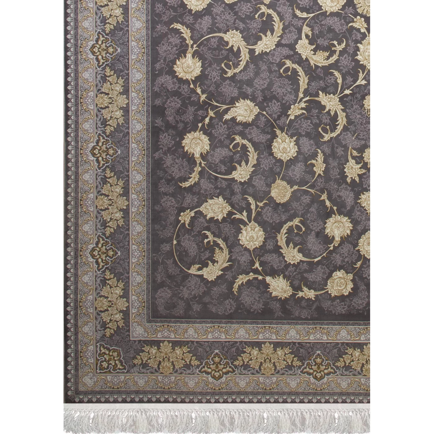 فرش ماشینی 1200 شانه تراکم 3600 گل برجسته طرح پریماه دلفینی