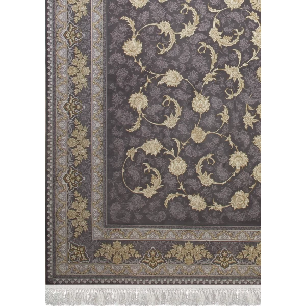 فرش ماشینی 1200 شانه تراکم 3600 گل برجسته طرح پریماه دلفینی