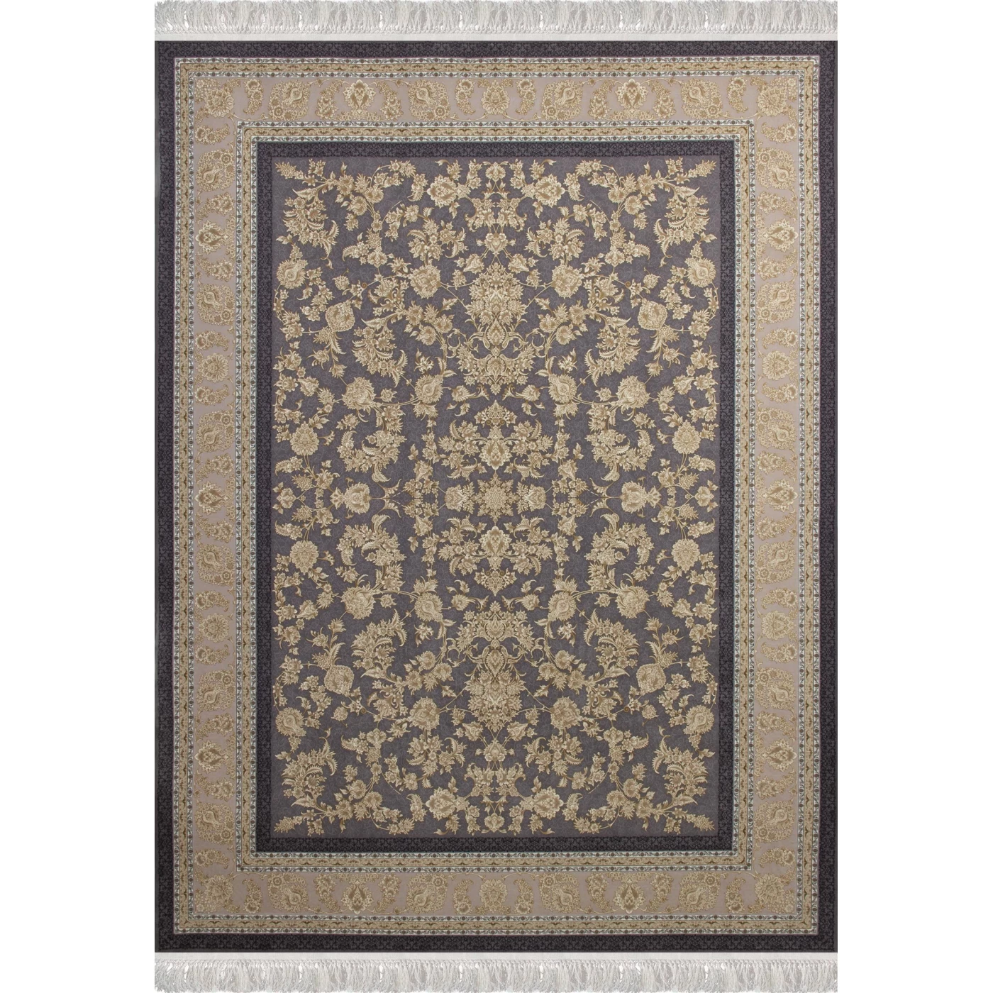 فرش ماشینی ۱۲۰۰ شانه تراکم ۳۶۰۰ گل برجسته طرح پارمیدا دلفینی