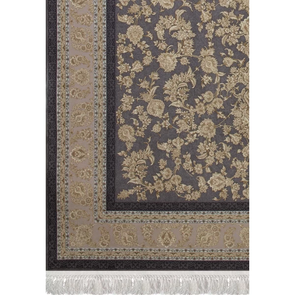 فرش ماشینی ۱۲۰۰ شانه تراکم ۳۶۰۰ گل برجسته طرح پارمیدا دلفینی