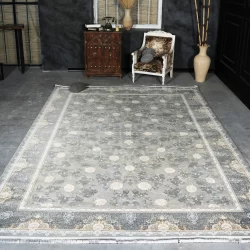 فرش ماشینی 1200 شانه تراکم 3600 گل برجسته طرح پریان فیلی - بازارفرش - فرش 1200 شانه