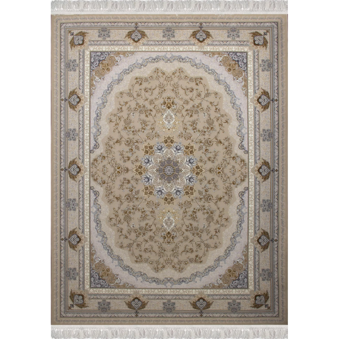 فرش ماشینی 1200 شانه تراکم 3600 طرح پونه صدفی