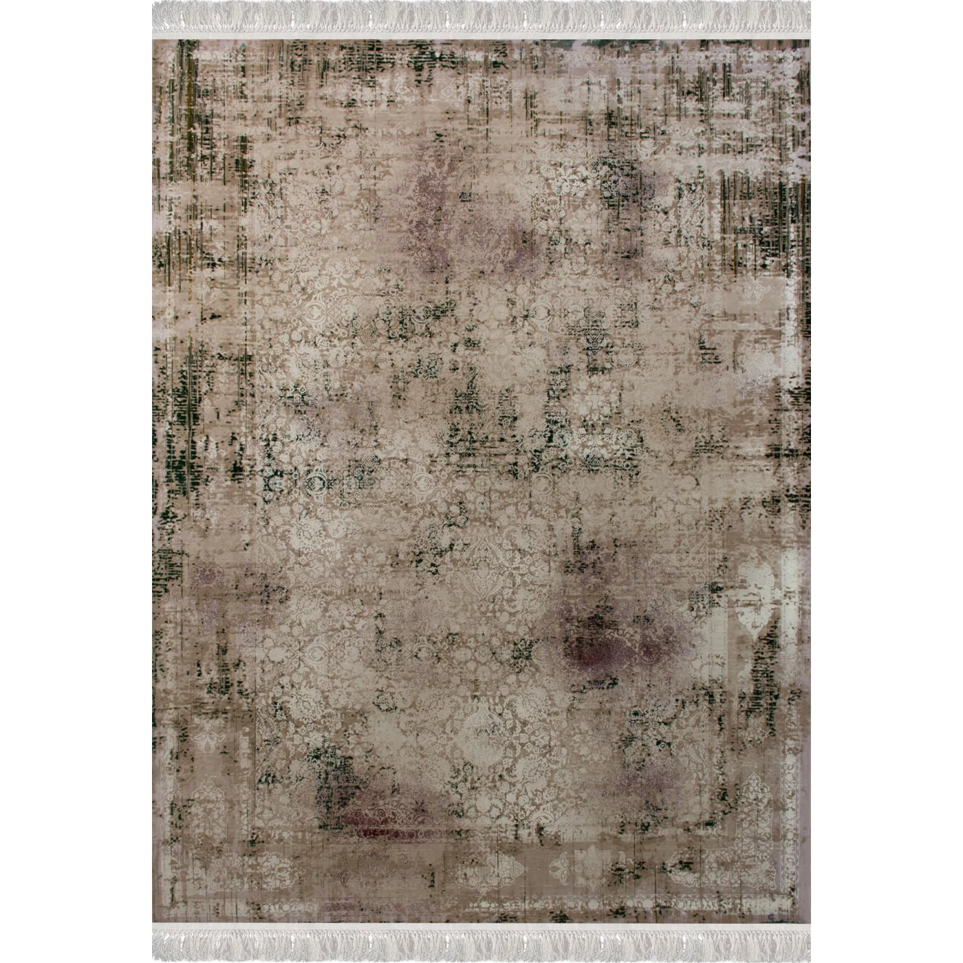 فرش ماشینی 1200 شانه تراکم 3600گل برجسته طرح سحا صدفی سبز