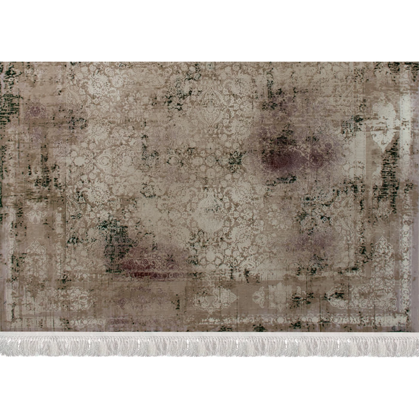 فرش ماشینی 1200 شانه تراکم 3600گل برجسته طرح سحا صدفی سبز