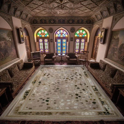 فرش ماشینی ۱۲۰۰ شانه تراکم ۳۶۰۰ گل برجسته طرح شهرزاد صدفی سبز