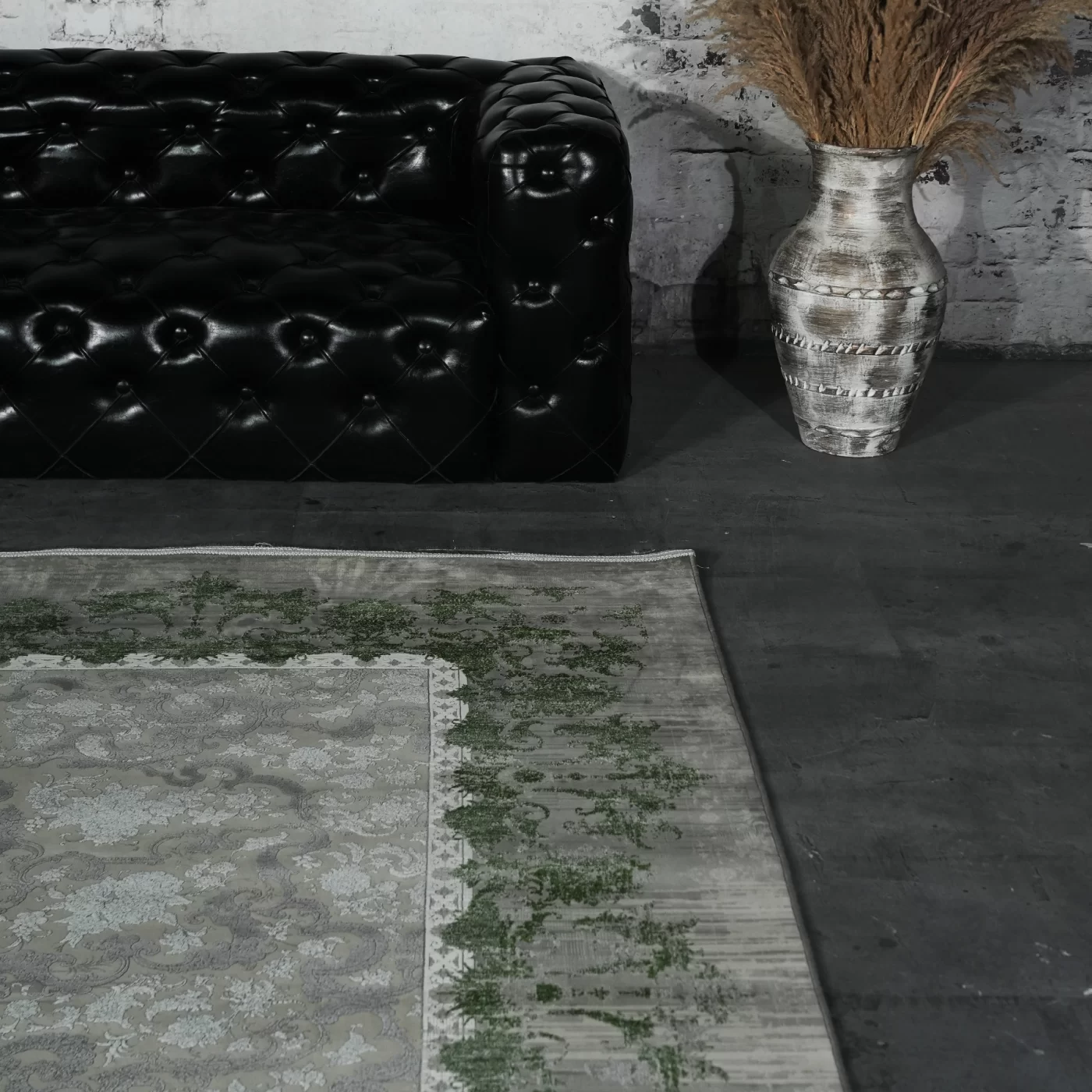 فرش ماشینی 1200 شانه تراکم 3600 گل برجسته طرح صنو بر بژ