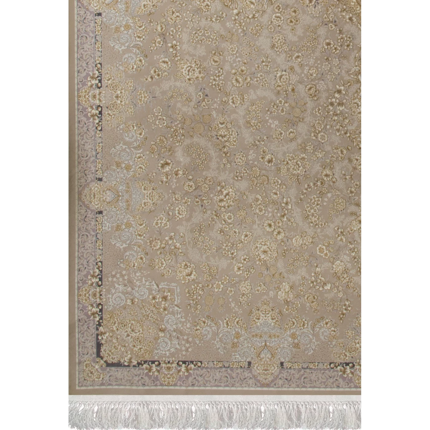 فرش ماشینی ۱۲۰۰ شانه تراکم ۳۶۰۰ گل برجسته طرح شادلین صدفی