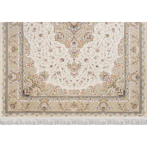 Machine Made Rug 1200 Reeds Density 3600 High Relief Design Shaqayeq Cream