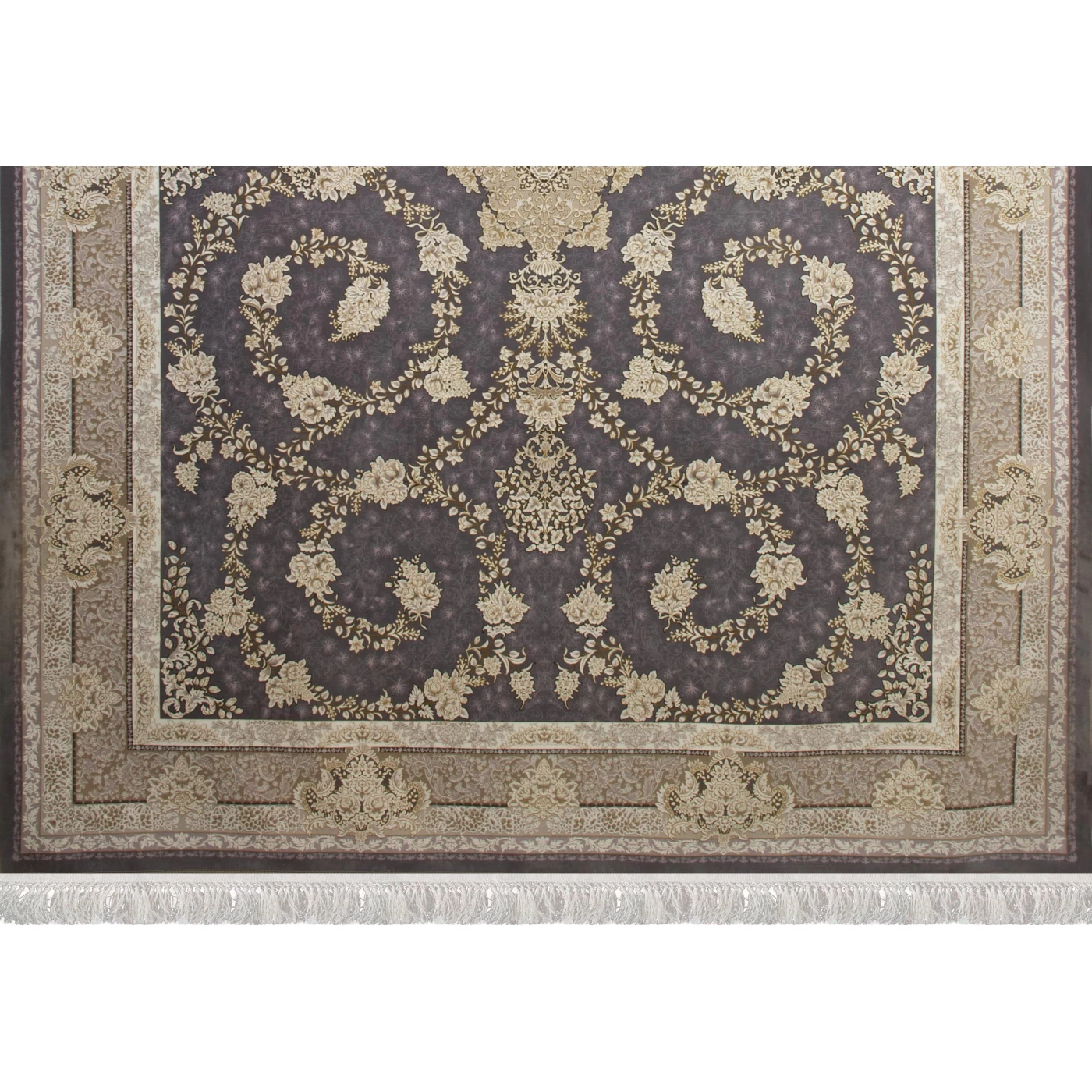 فرش ماشینی 1200 شانه تراکم 3600گل برجسته طرح سوگل دلفینی