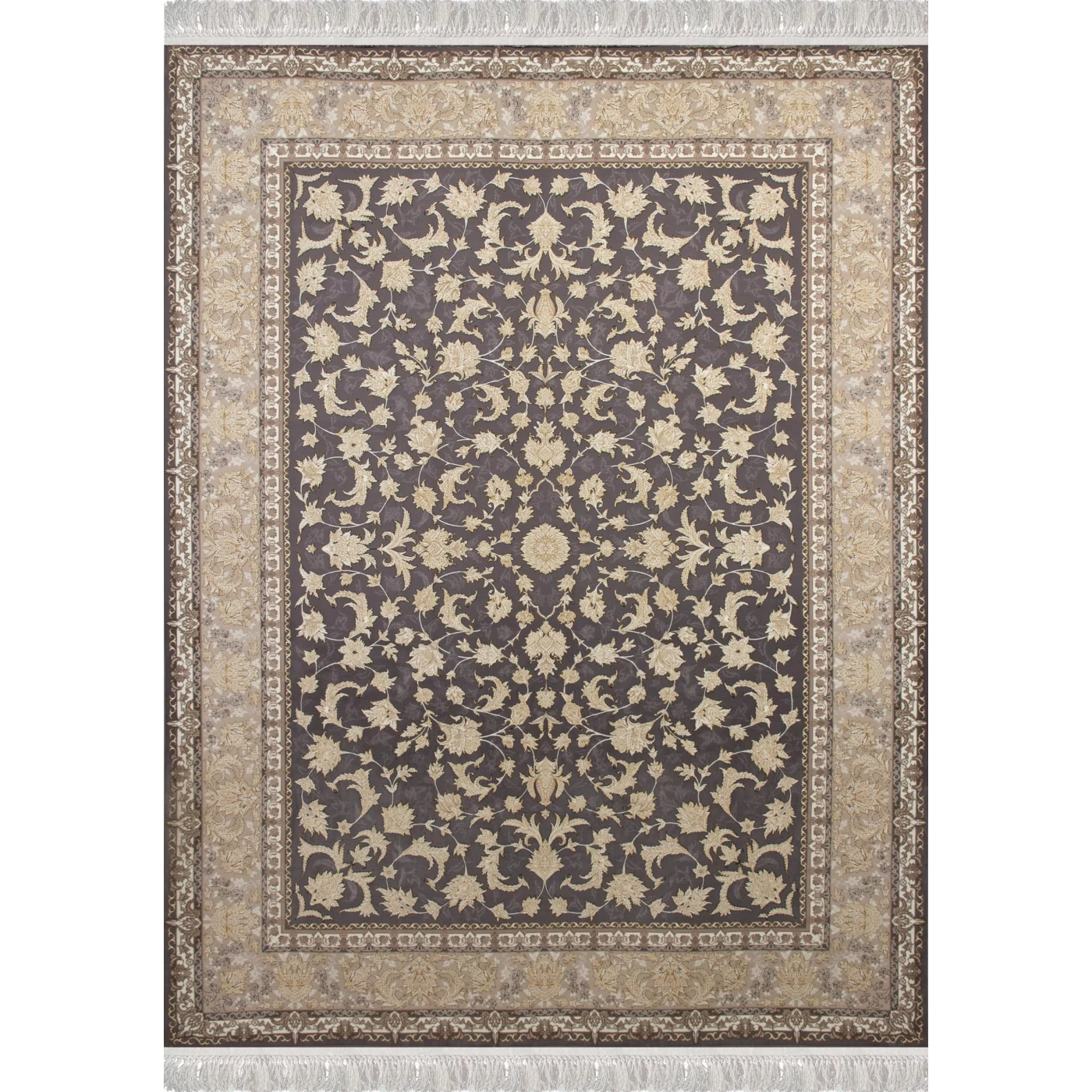 	فرش ماشینی 1200 شانه تراکم 3600 گل برجسته طرح تینا دلفینی