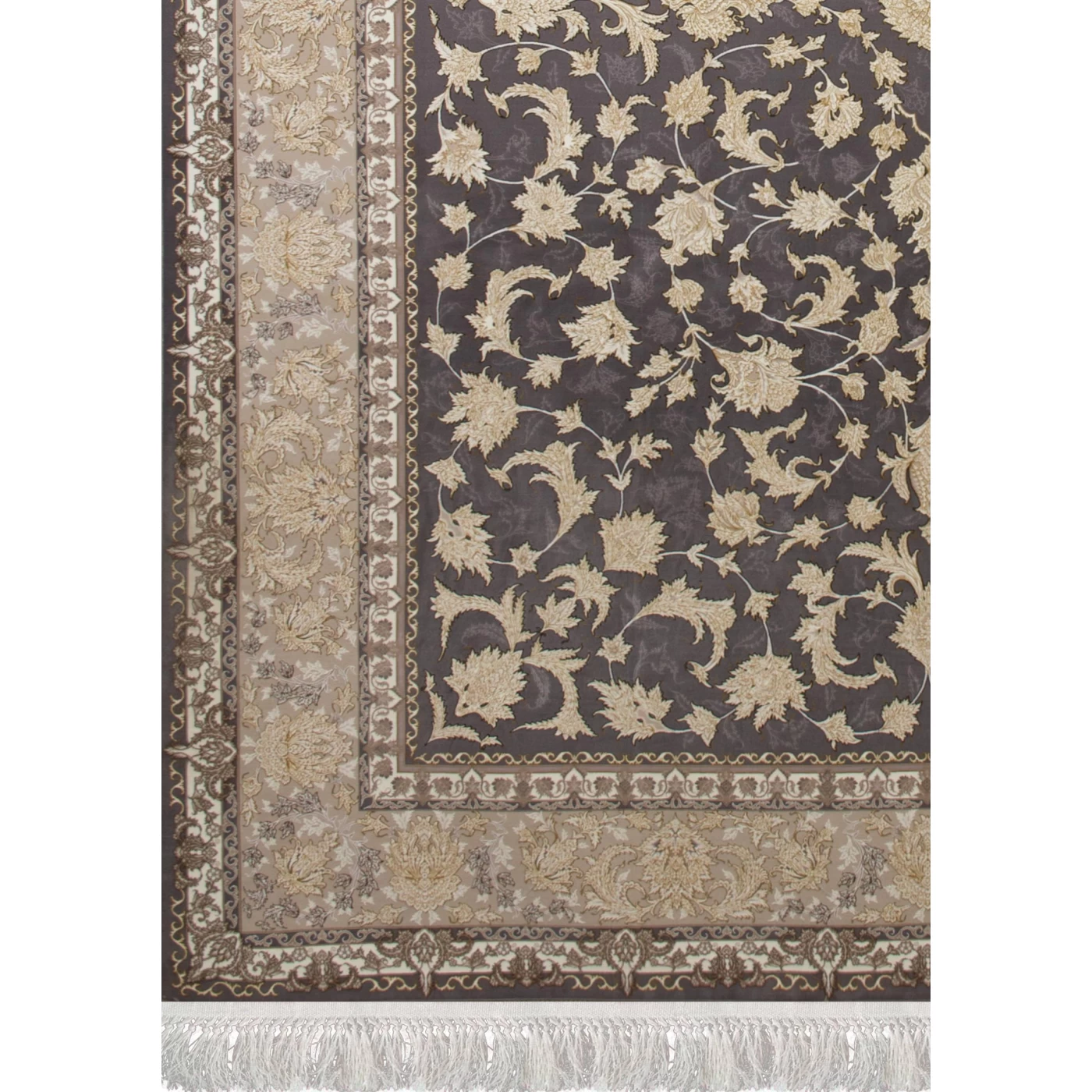 	فرش ماشینی 1200 شانه تراکم 3600 گل برجسته طرح تینا دلفینی