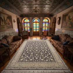 Machine Made Carpet 1200 Reeds 3600 Density – Embossed  Tina Dolphin - Bazar Rug - 1200 Reeds Machine Made Carpet