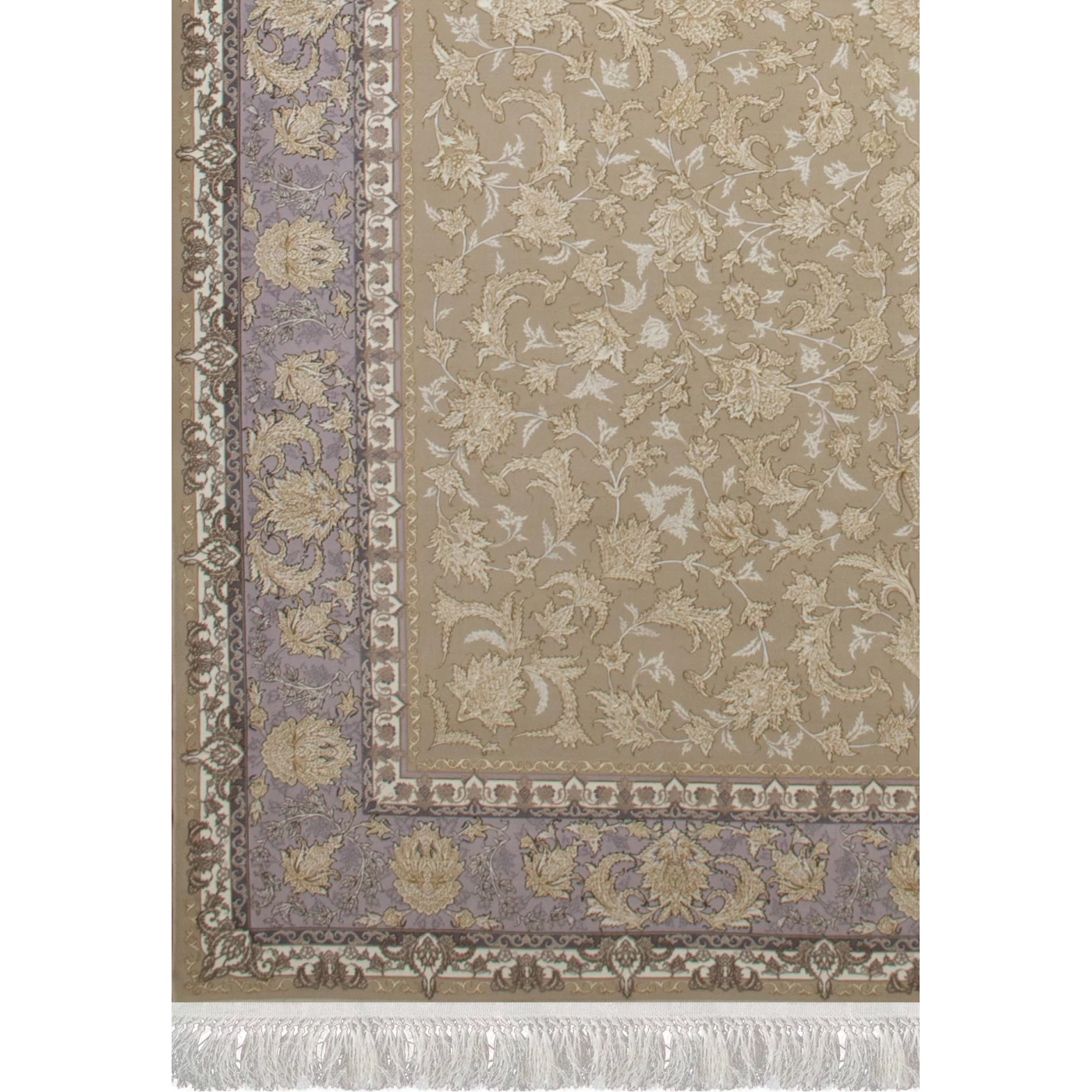 فرش ماشینی 1200 شانه تراکم 3600 گل برجسته طرح تینا صدفی