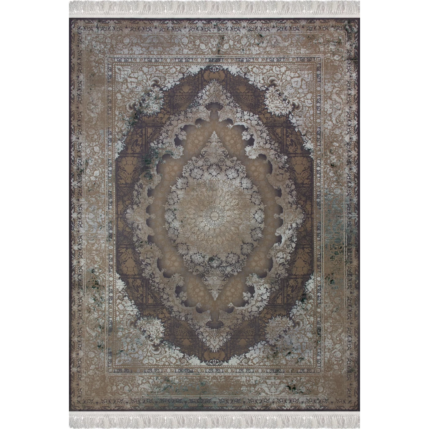 فرش ماشینی 1200 شانه تراکم 3600 گل برجسته طرح توسکا دلفینی