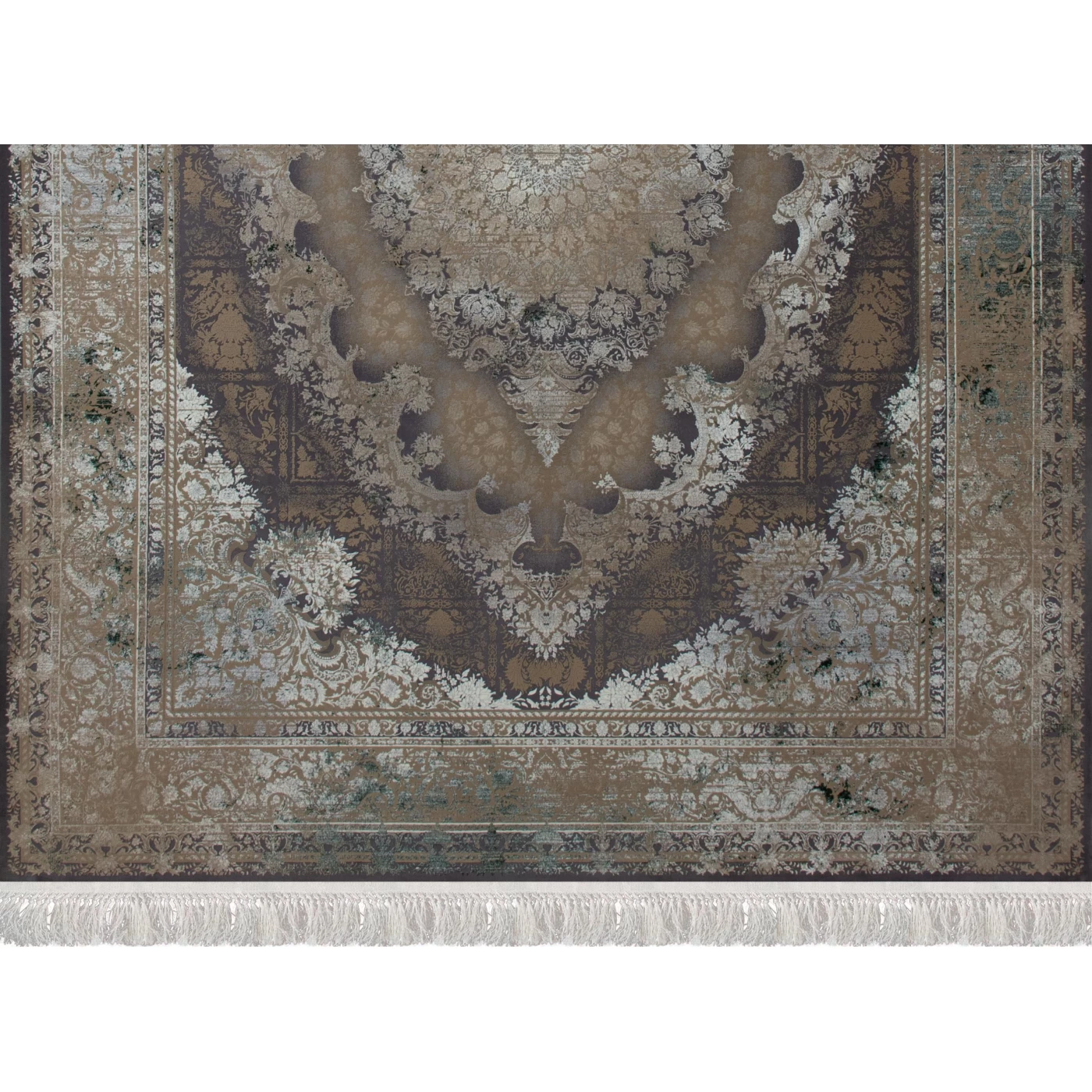 فرش ماشینی 1200 شانه تراکم 3600 گل برجسته طرح توسکا دلفینی