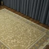 فرش ماشینی 1200 شانه تراکم 3600 طرح توتیا کرم